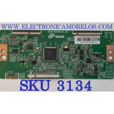 T-CON PARA TV SCEPTRE / NUMERO DE PARTE 1.05.08.0000386-000 / DCB-ADI260J8_09 / T650QVN08.4 / 21043000600441 / PANEL T650QVN08.4 / MODELO N65